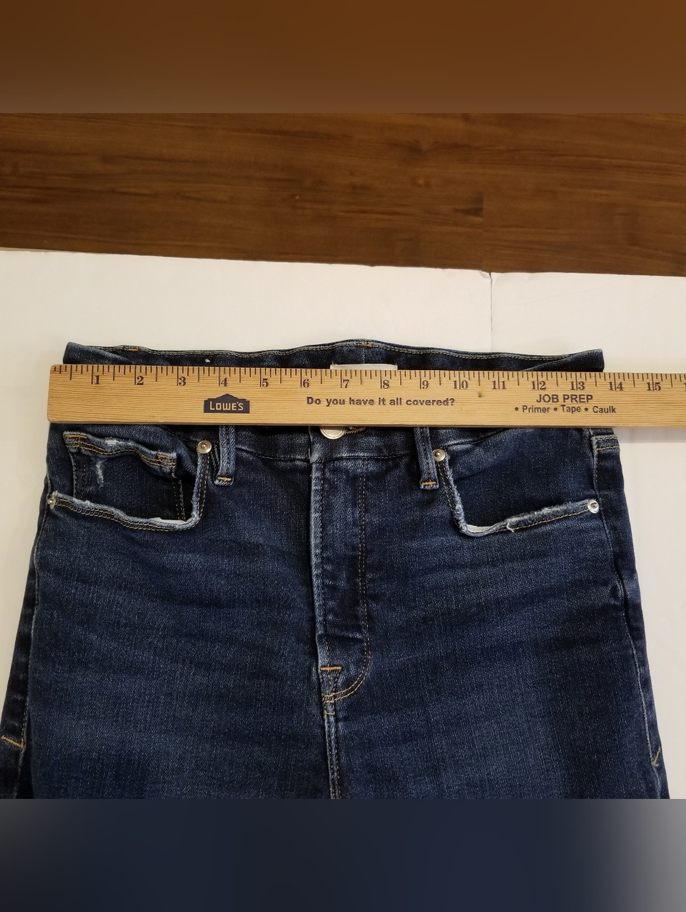 Good American Jeans Women’s 8/29 Good Legs Straight Fray Hem Distressed - Picture 5 of 10